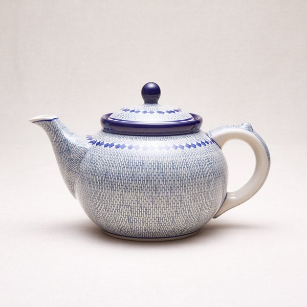 Bunzlauer Keramik Teekanne 1,2 Liter, Form 060, Dekor 903Ax