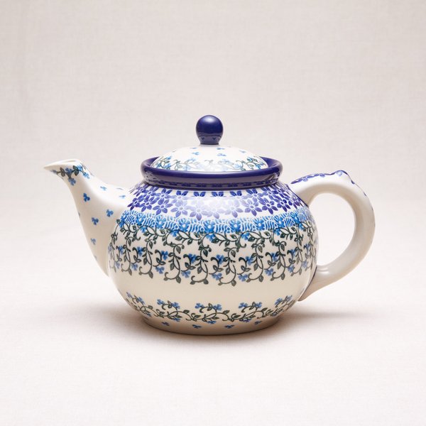Bunzlauer Keramik Teekanne 1,2 Liter, Form 060, Dekor 1821x