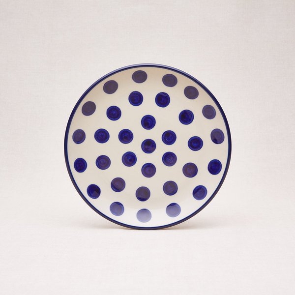 Bunzlauer Keramik Frühstücksteller 20 cm Durchmesser, Form 086, Dekor 36x