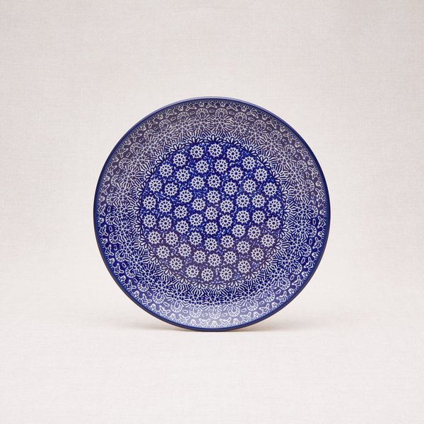 Bunzlauer Keramik Frühstücksteller 20 cm Durchmesser, Form 086, Dekor 884x