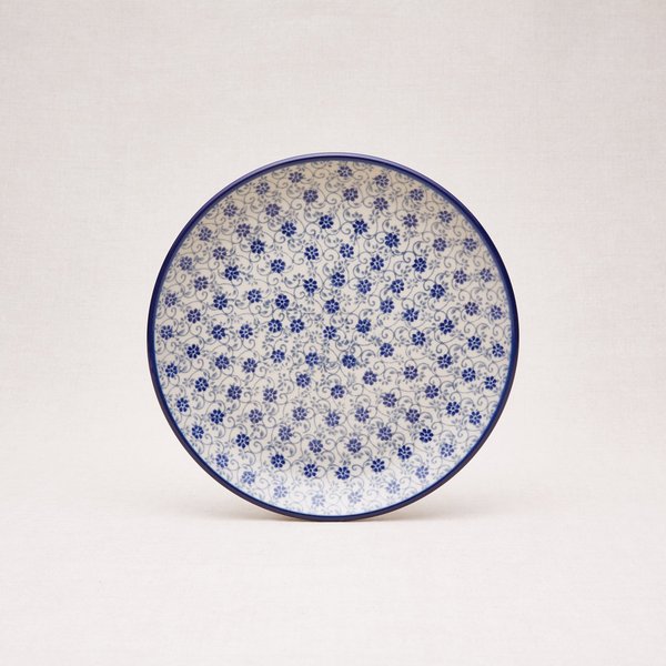 Bunzlauer Keramik Frühstücksteller 20 cm Durchmesser, Form 086, Dekor 2068x