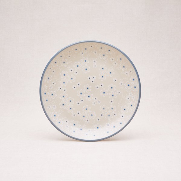 Bunzlauer Keramik Frühstücksteller 20 cm Durchmesser, Form 086, Dekor 2330*