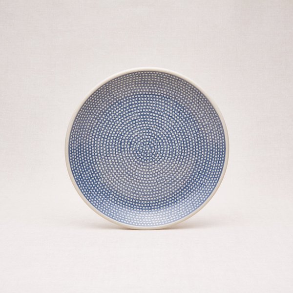 Bunzlauer Keramik Frühstücksteller 20 cm Durchmesser, Form 086, Dekor U4706