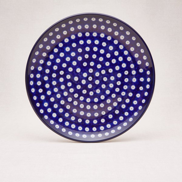 Bunzlauer Keramik Essteller 25,5 cm Durchmesser, Form 257, Dekor 70Ax