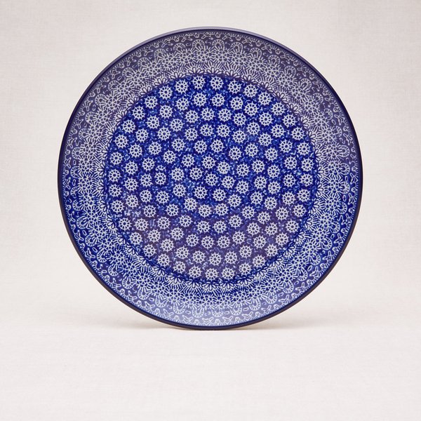 Bunzlauer Keramik Essteller 25,5 cm Durchmesser, Form 257, Dekor 884x