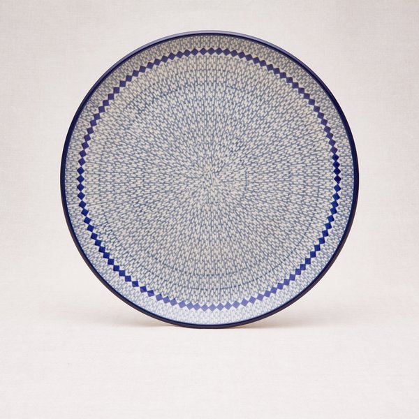 Bunzlauer Keramik Essteller 25,5 cm Durchmesser, Form 257, Dekor 903Ax