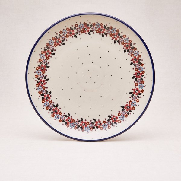 Bunzlauer Keramik Essteller 25,5 cm Durchmesser, Form 257, Dekor 2067x