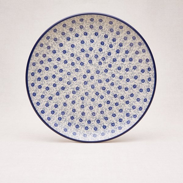 Bunzlauer Keramik Essteller 25,5 cm Durchmesser, Form 257, Dekor 2068x