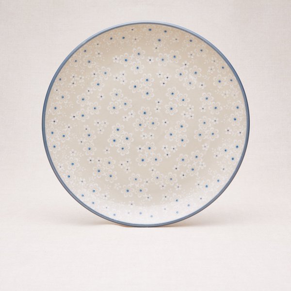 Bunzlauer Keramik Essteller 25,5 cm Durchmesser, Form 257, Dekor 2330*