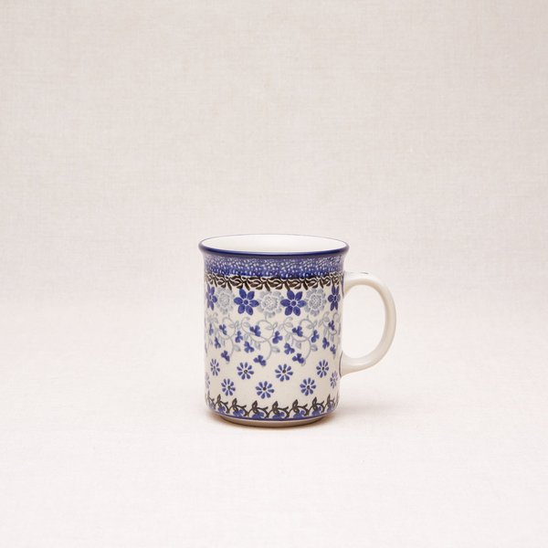 Bunzlauer Keramik Becher mit Henkel 9 cm hoch, Form 236, Dekor 1829x