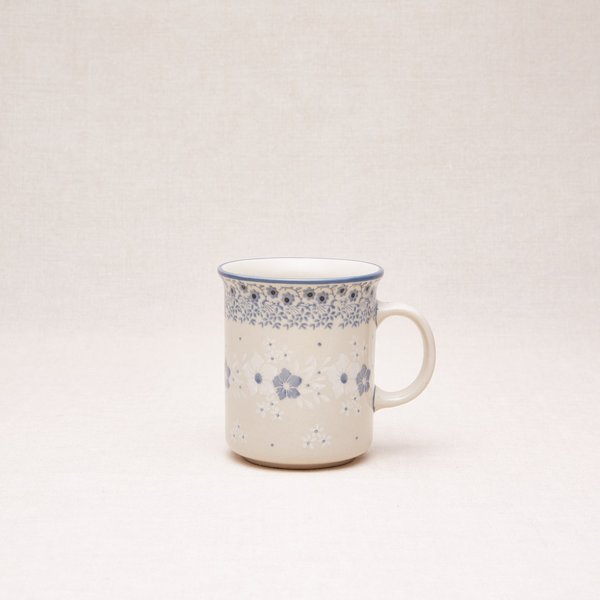 Bunzlauer Keramik Becher mit Henkel 9 cm hoch, Form 236, Dekor 2335*
