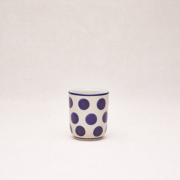 Bunzlauer Keramik Becher ohne Henkel 8 cm hoch, Form 728, Dekor 36x