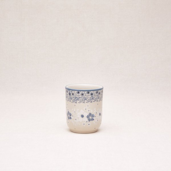 Bunzlauer Keramik Becher ohne Henkel 8 cm hoch, Form 728, Dekor 2335*