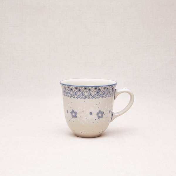 Bunzlauer Keramik Becher mit Henkel 9 cm hoch, Form 824, Dekor 2335*