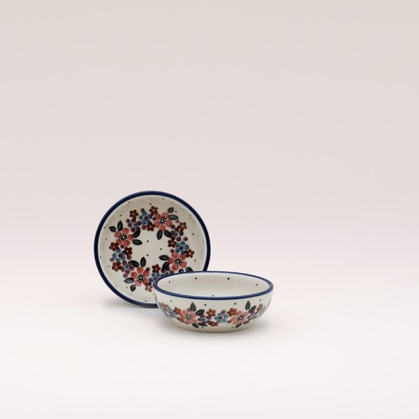 Bunzlauer Keramik Schälchen 9 cm Durchmesser, Form B88, Dekor 2067x