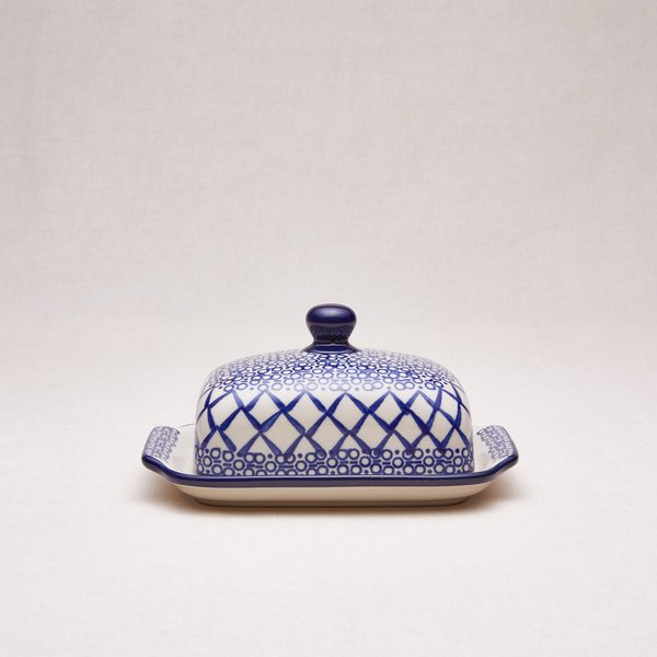 Bunzlauer Keramik Butterdose, Form 295, Dekor 40x