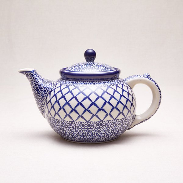 Bunzlauer Keramik Teekanne 1,2 Liter, Form 060, Dekor 40x