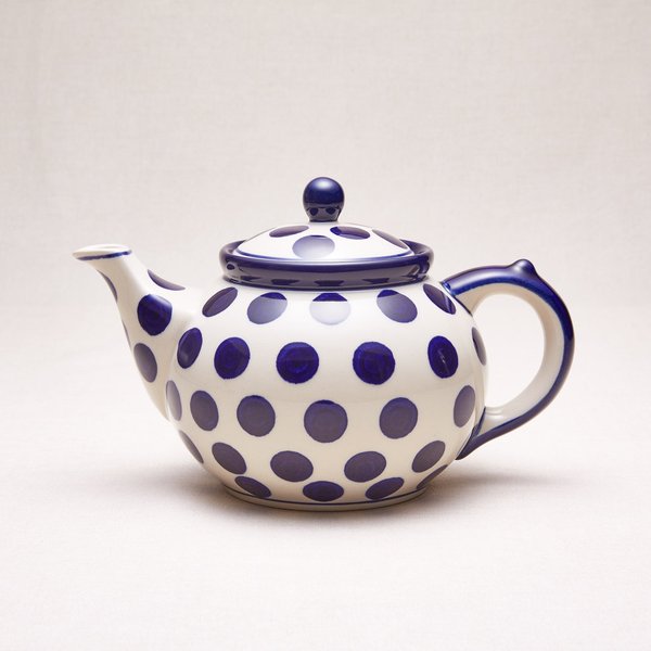Bunzlauer Keramik Teekanne 1,2 Liter, Form 060, Dekor 36x