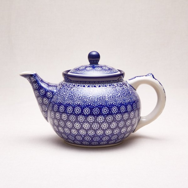 Bunzlauer Keramik Teekanne 1,2 Liter, Form 060, Dekor 884x