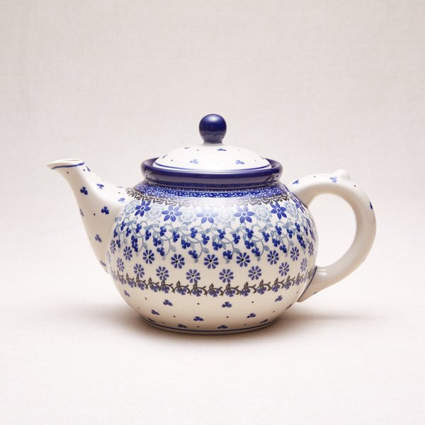 Bunzlauer Keramik Teekanne 1,2 Liter, Form 060, Dekor 1829x