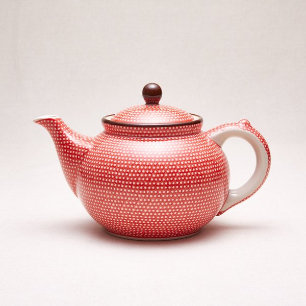 Bunzlauer Keramik Teekanne 1,2 Liter, Form 060, Dekor U4732
