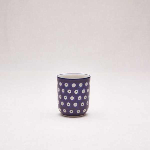 Bunzlauer Keramik Becher ohne Henkel 8 cm hoch, Form 728, Dekor 70Ax