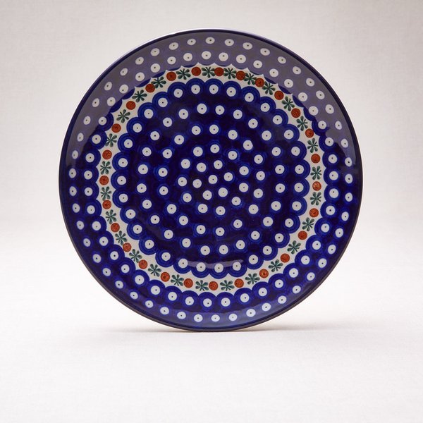 Bunzlauer Keramik Essteller 25,5 cm Durchmesser, Form 257, Dekor 70x