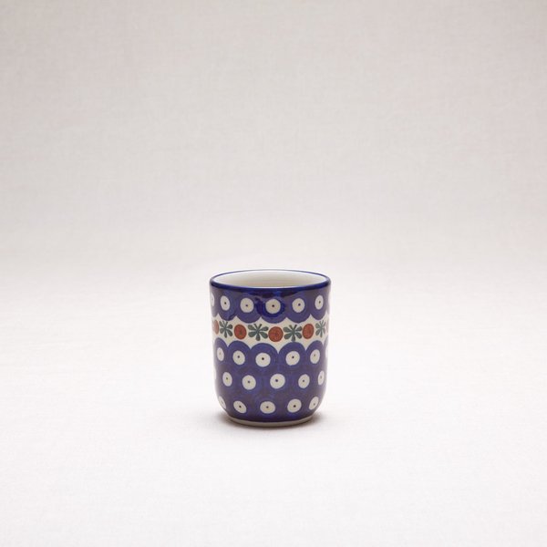 Bunzlauer Keramik Becher ohne Henkel 8 cm hoch, Form 728, Dekor 70x