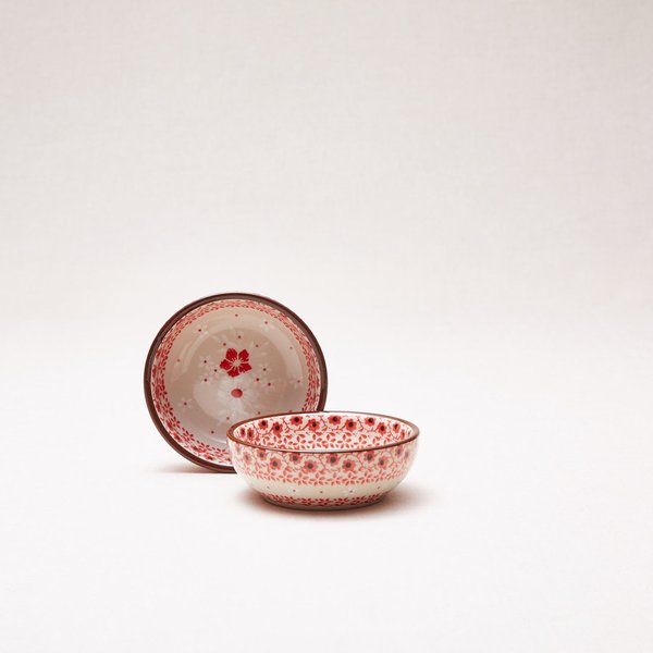Bunzlauer Keramik Schälchen 9 cm Durchmesser, Form B88, Dekor 2574V