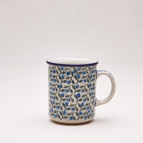 Bunzlauer Keramik Becher mit Henkel 0,4 L. Form B13, Dekor 1658x