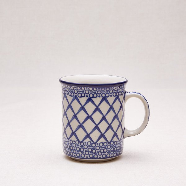Bunzlauer Keramik Becher mit Henkel 0,4 L. Form B13, Dekor 40x