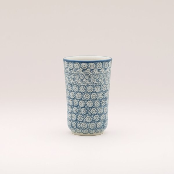 Bunzlauer Keramik Becher ohne Henkel 13 cm hoch, Form 076, Dekor 2692*