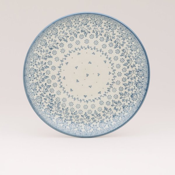 Bunzlauer Keramik Essteller 25,5 cm Durchmesser, Form 257, Dekor 2697*