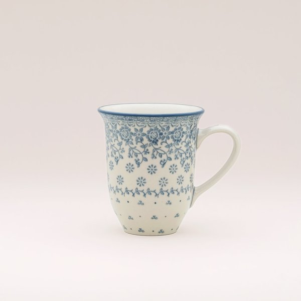 Bunzlauer Keramik Becher mit Henkel 12 cm hoch, Form 826, Dekor 2697*