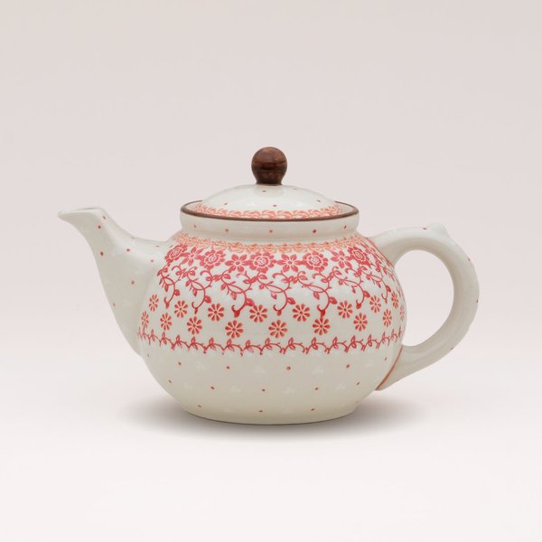 Bunzlauer Keramik Teekanne 1,2 Liter, Form 060, Dekor 2729V