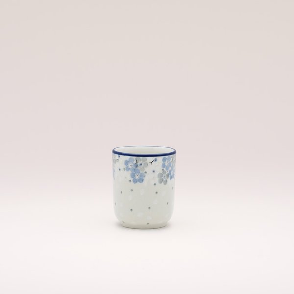 Bunzlauer Keramik Becher ohne Henkel 8 cm hoch, Form 728, Dekor 2381x
