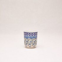 Bunzlauer Keramik Becher ohne Henkel 8 cm hoch, Form 728, Dekor 1821x