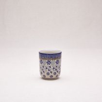 Bunzlauer Keramik Becher ohne Henkel 8 cm hoch, Form 728, Dekor 1829x
