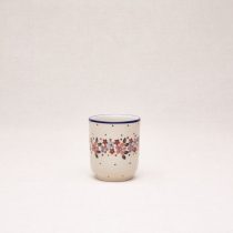 Bunzlauer Keramik Becher ohne Henkel 8 cm hoch, Form 728, Dekor 2067x