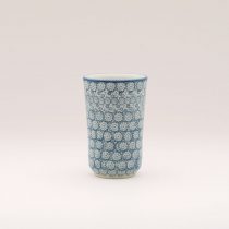 Bunzlauer Keramik Becher ohne Henkel 13 cm hoch, Form 076, Dekor 2692*