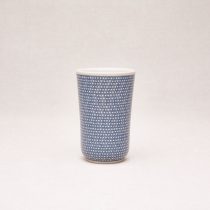 Bunzlauer Keramik Becher ohne Henkel 13 cm hoch, Form 076, Dekor U4706
