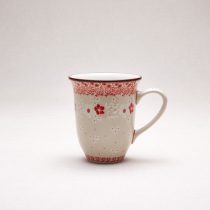 Bunzlauer Keramik Becher mit Henkel 12 cm hoch, Form 826, Dekor 2574V