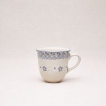 Bunzlauer Keramik Becher mit Henkel 9 cm hoch, Form 824, Dekor 2335*