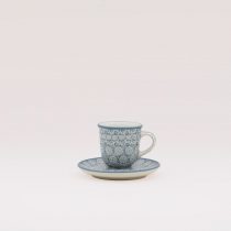 Bunzlauer Keramik Espressotasse und Untertasse, Form B10, Dekor 2692*