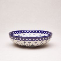 Bunzlauer Keramik Schale 22 cm Durchmesser, Form B91, Dekor 377Rx