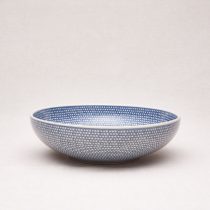 Bunzlauer Keramik Schale 22 cm Durchmesser, Form B91, Dekor U4706