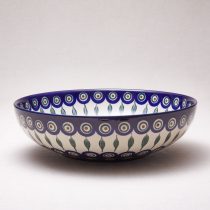 Bunzlauer Keramik Pfauenauge Schale 27,3 cm Durchmesser, Form C36, Dekor 54x