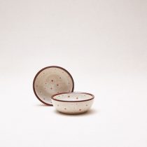 Bunzlauer Keramik Schälchen 9 cm Durchmesser, Form B88, Dekor 2542V