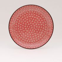 Bunzlauer Keramik Essteller 25,5 cm Durchmesser, Form 257, Dekor 2691V