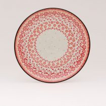 Bunzlauer Keramik Essteller 25,5 cm Durchmesser, Form 257, Dekor 2729V
